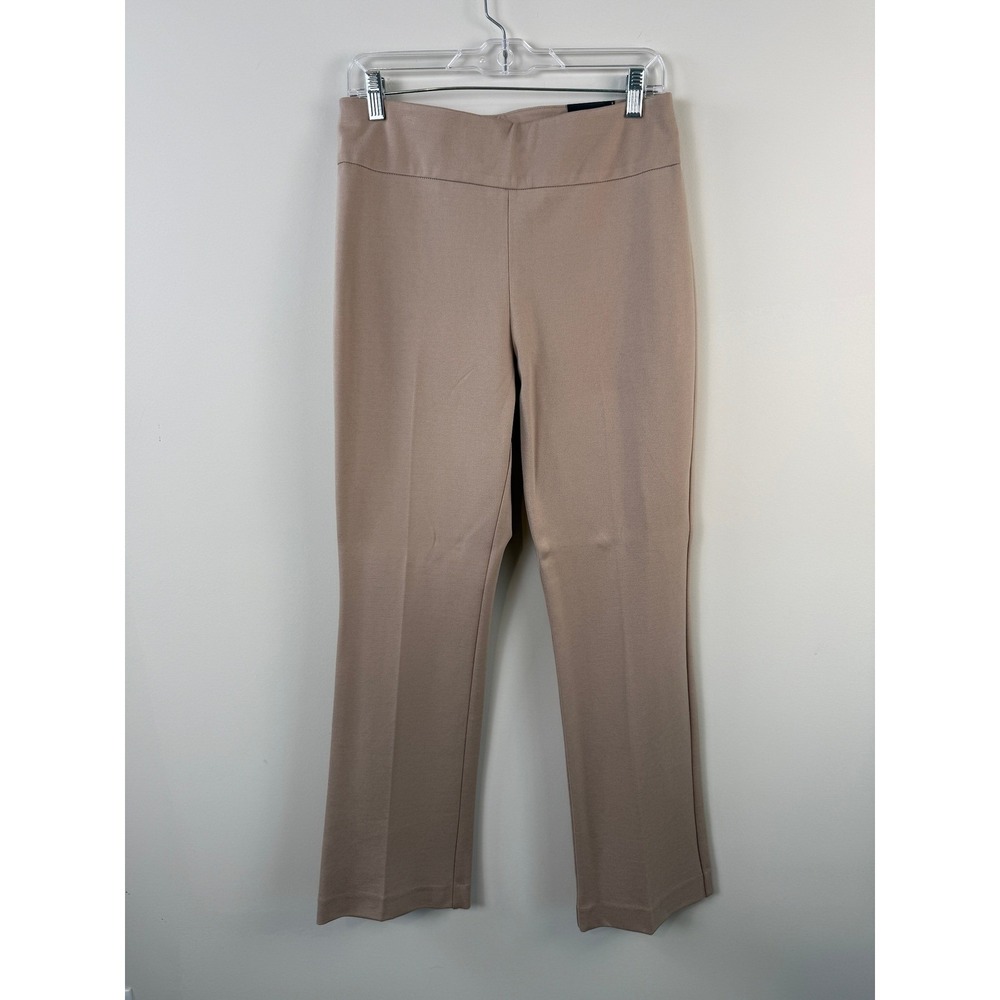 Express Columnist Bootcut Pants Women Size M Tan High Rise Luxe Comfort Knit NEW
